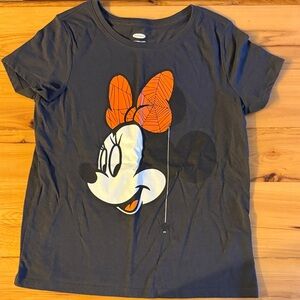 Disney Kids Minnie Mouse Halloween Charcoal T-Shirt